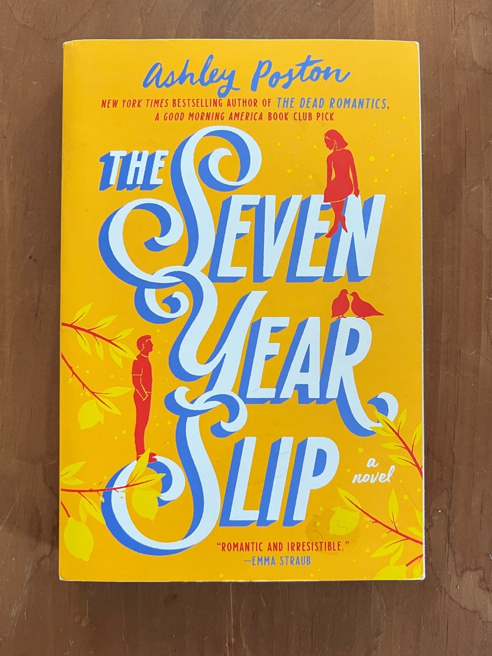 The Seven Year Slip, Ashley Poston - Romance novel, novel, book